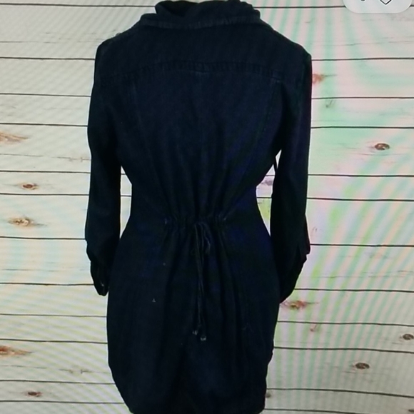 Cabi 340 blue denim button long jacket SZ Small - Picture 3 of 9